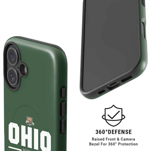Ohio University Ohio Bobcats Logo iPhone 16 Plus Magsafe Impact Case